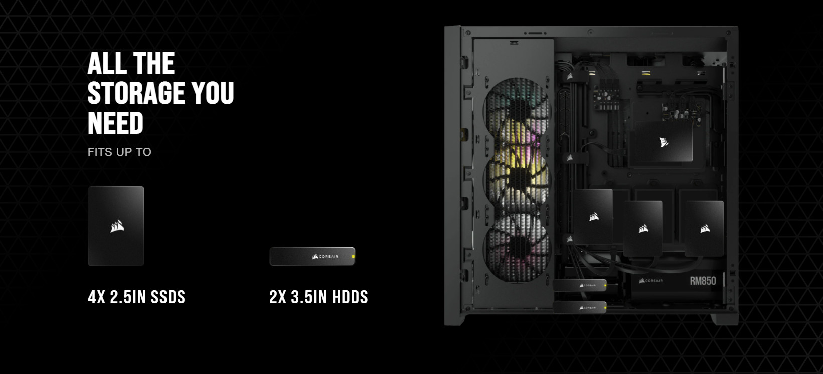 Vỏ máy tính Corsair iCUE 5000X RGB TG Black giới thiệu 9